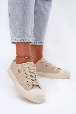 Sieviešu auduma sporta kurpes Big Star RR274767 smilškrāsas