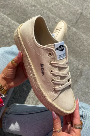 Sieviešu sporta kurpes ar pītiem Lee Cooper LCW-25-44-3215 smilškrāsas