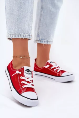 Sieviešu auduma sporta kurpes Lee Cooper LCW-25-02-3298L Sarkans
