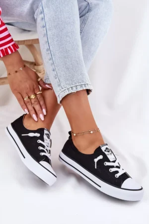 Sieviešu auduma sporta kurpes Lee Cooper LCW-25-02-3299L Melna