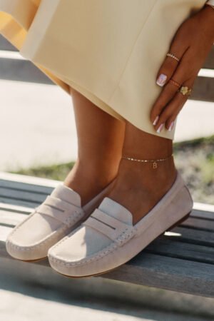 Sieviešu zamšādas mokasīnas Big Star RR274947 smilškrāsas