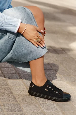 Sieviešu auduma sporta kurpes Big Star RR274765 Melna