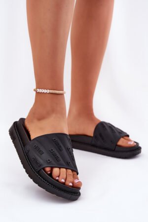 Sieviešu platforma sandales Big Star RR274A540 Melna