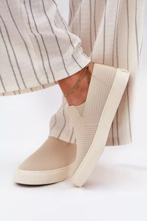Sieviešu slip-on sporta kurpes Big Star RR274721 smilškrāsas
