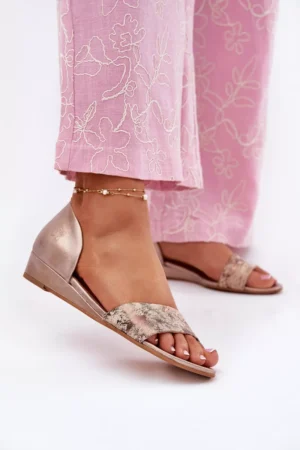 Ādas sandales Maciejka 01971-71 Zelta