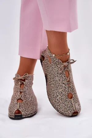 Rakstainas ādas potītes zābaki Maciejka 03426-49 Panther