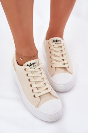Sieviešu sporta kurpes uz platformas, smilškrāsas Lee Cooper LCW-24-44-2464L
