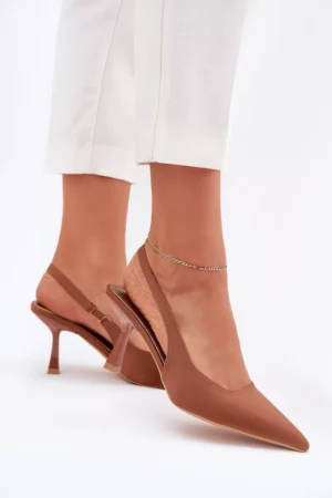 Sieviešu stiletto sandales Camel Lunira
