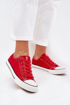 Sieviešu zemu profila sporta kurpes Big Star DD274A234 Sarkanas