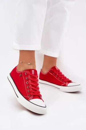 Sieviešu zemu profila sporta kurpes Big Star DD274A234 Sarkanas