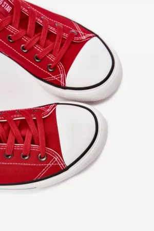 Vīriešu zemu auduma sporta kurpes Big Star DD174502 Sarkanas