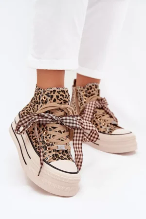 Sieviešu sporta kurpes ar lenti un rāvējslēdzēju uz platformas Panther Mavara