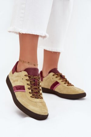 Sieviešu zamšādas zemas sporta kurpes Big Star SS274680 HI-POLY SYSTEM Lime