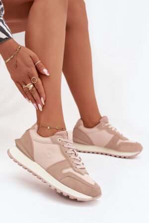 Sieviešu ādas sporta kurpes Big Star OO274521 HI-POLY SYSTEM Nude