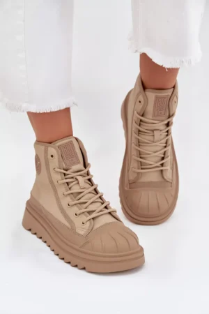 Augstas sieviešu sporta kurpes Insulated Big Star OO274A356 smilškrāsas