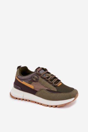 Vīriešu sporta apavi Sneakers Big Star RR174280 HI-POLY SYSTEM Tumši zaļi