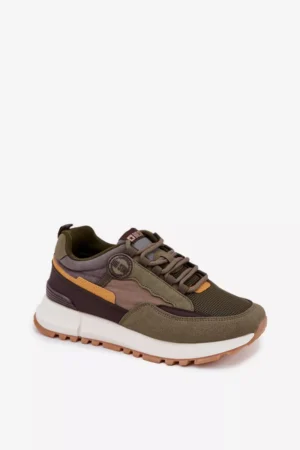 Vīriešu sporta apavi Sneakers Big Star RR174280 HI-POLY SYSTEM Tumši zaļi