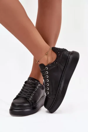 Sieviešu sporta kurpes no īstas ādas GOE OO2N4004 Melna