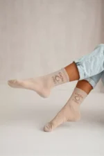 Sieviešu zeķes Coffee FIRST Beige