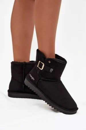 Sieviešu sniega zābaki ar sprādzi Wrangler 20253091.25Y Melni