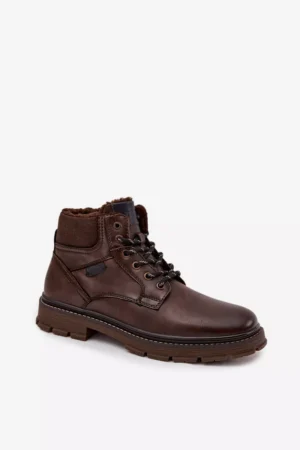 Vīriešu siltināti zābaki Wrangler 20253034.IKU Tumši brūni