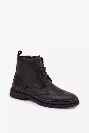 Ādas vīriešu puszābaki Lee Cooper LCJ-25-33-3961 melni
