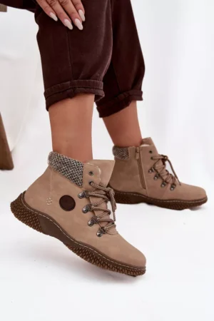 Siltinātas mednieku zābaki sievietēm, krāsā smilškrāsā Zenaya