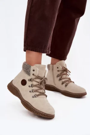 Siltināti mednieku zābaki sievietēm, gaiši smilškrāsas Zenaya