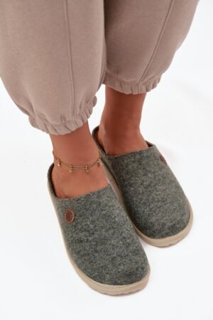 Mājas apavi sieviešu čības Inblu CS000047 zaļas