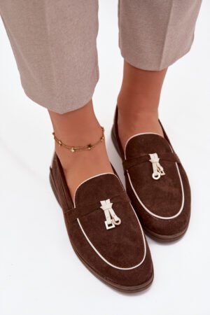 Mokasīni Sieviešu ekoloģiskā zamšāda brūni Darwen