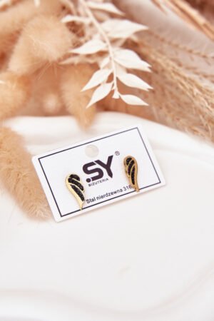 Sieviešu auskari Zelta skaisti spārni lido prom