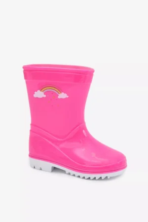 Bērnu gumijas zābaki fuksijas krāsā Esalina