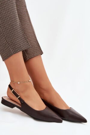 Iverelle šokolādes balerīnas ar zelta sprādzi