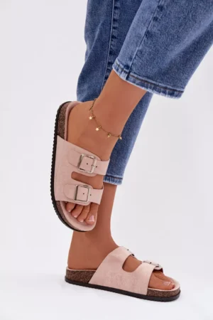 Sieviešu gaiši rozā Oliena čības