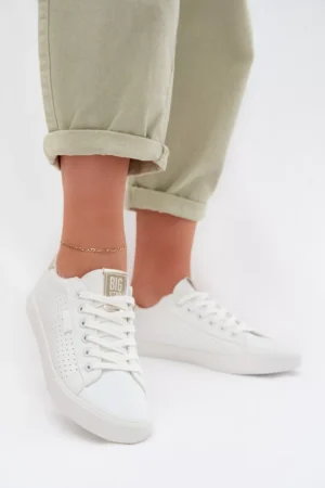 Sieviešu ekoloģiskās ādas sporta kurpes Big Star TT274020 Balts