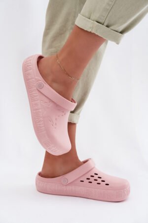 Sieviešu putu Chodaki slīdējošās kurpes Big Star TT274A080 rozā