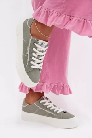 Sieviešu platforma sporta kurpes O`NEILL SPINNA C LOW 90261009.05Z Zaļas