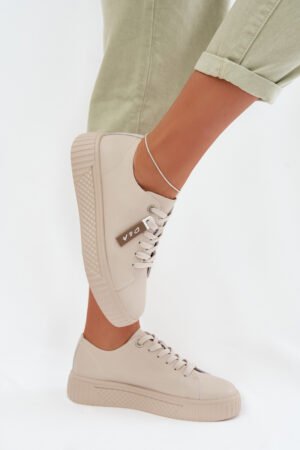 Sieviešu sporta kurpes no īsta āda D&A; GR61-5591 smilškrāsas