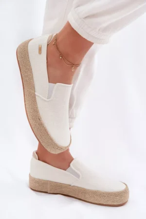 Sieviešu platformas espadrillas BIG STAR SHOES TT274090 bēšā krāsā