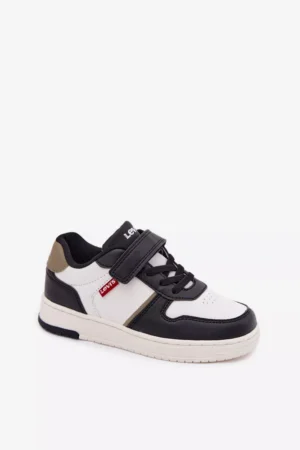Bērnu kedas ar līpklipšiem LEVI'S KICK SE VIRV0152S melnbaltas