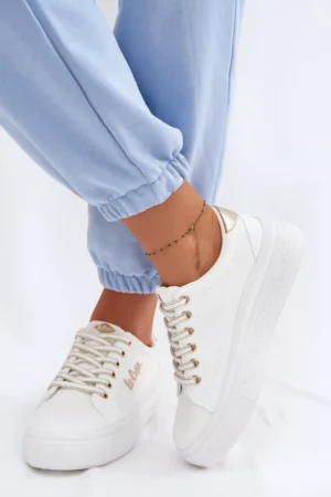 Sieviešu platformas kedas Lee Cooper LCW-26-44-4478 baltas