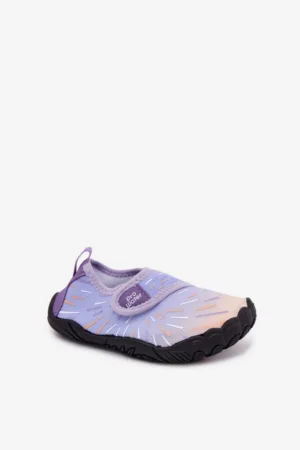 Bērnu ūdens kurpes ar lipekļiem PROWATER PRO-26-48-103K violetas