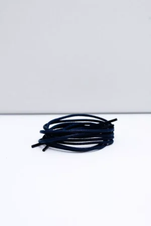 Corbby tumši zilas vaska apstrādātas plānas auklas