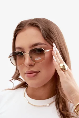 Saulesbrilles ar plānu ietvaru UV 400 dzeltenas