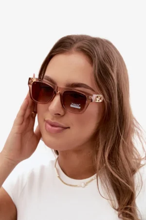 Sieviešu pelēkas saulesbrilles ar UV filtru