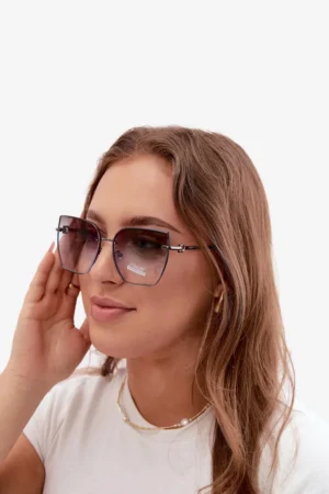 Boto bezrāmju kaķacs saulesbrilles ar UV 400 filtru, zilas