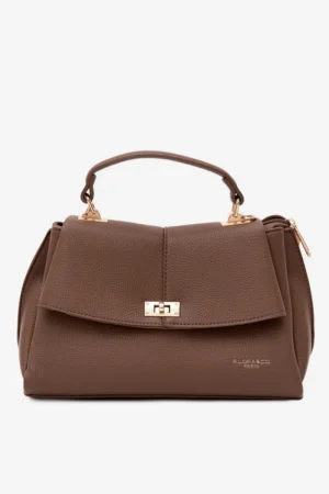 Sieviešu mākslīgās ādas soma Flora&Co Sybella, pelēkbrūna (taupe)