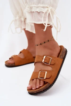 Sieviešu čības ar sprādzēm Camel Brigid