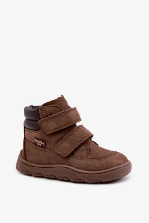 Bērnu ādas barefoot puszābaki FRODDO G2110150-13, brūni