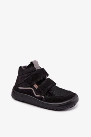 Bērnu ādas barefoot tipa puszābaki Froddo G2130328, tumši zilā krāsā